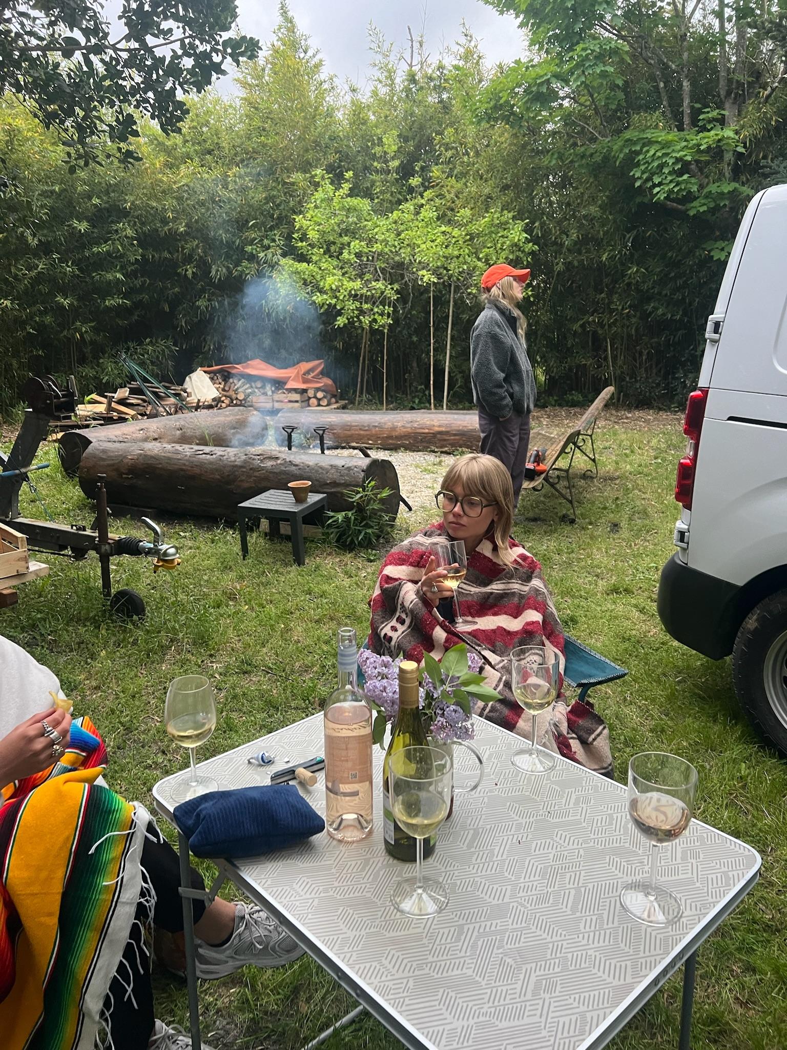 camper van dans la nature